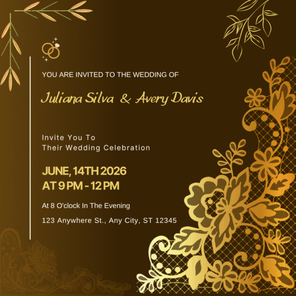 Green Wedding Card DP-WI-010