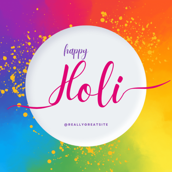 Holi Festival Wishes Card FEST-HL-014
