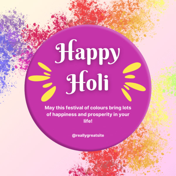 Holi Festival Wishes Card FEST-HL-015