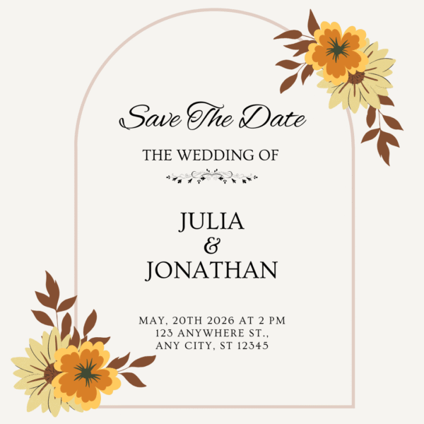 Simple Wedding Card DP-WI-014