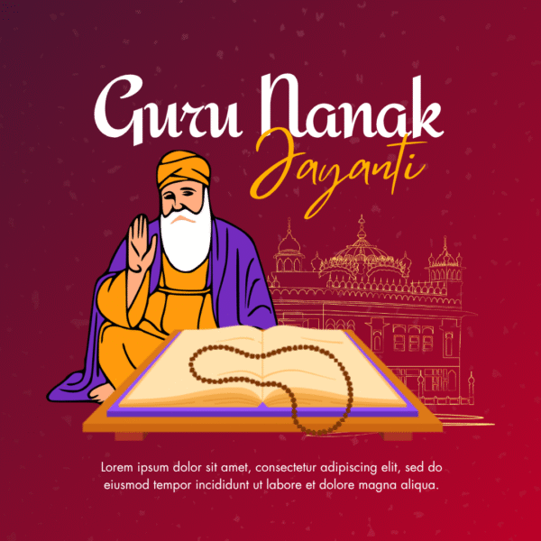 Guru Nanak Jayanthi Wishes Card FEST-GN-019