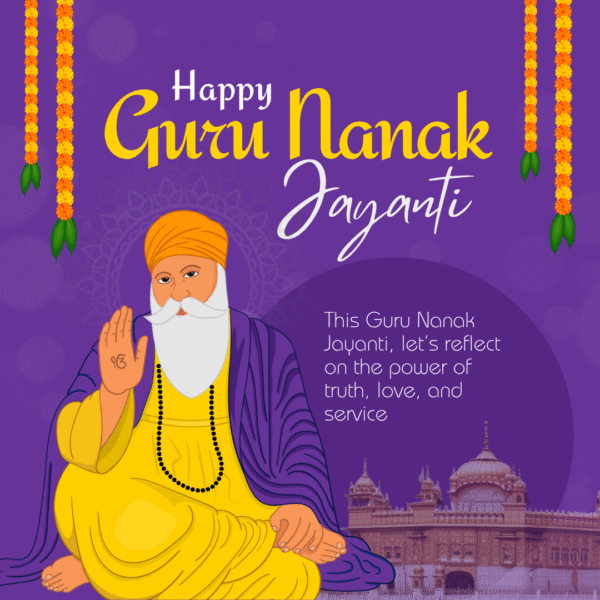 Guru Nanak Jayanthi Wishes Card FEST-GN-020