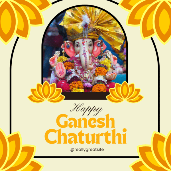 Ganesh Festival Wishes Card FEST-GN-026