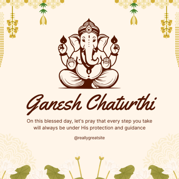 Ganesh Festival Wishes Card FEST-GN-029